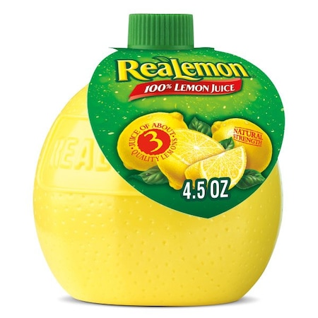 Realemon Lemon Juice 4.5 Oz., PK24